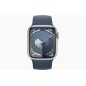 Умные часы Apple Watch Series 9 41mm Silver Sport Band Storm Blue (S/M)