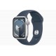 Умные часы Apple Watch Series 9 41mm Silver Sport Band Storm Blue (S/M)