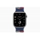 Умные часы Apple Watch Hermès Series 9 GPS + Cellular 41mm Stainless Steel Case with Navy Bridon Single Tour