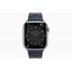 Умные часы Apple Watch Hermès Series 9 GPS + Cellular 41mm Stainless Steel Case with Navy Kilim Single Tour