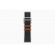 Умные часы Apple Watch Hermès Series 9 GPS + Cellular 41mm Stainless Steel Case with Noir/Gold Twill Jump Single Tour