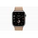 Умные часы Apple Watch Hermès Series 9 GPS + Cellular 41mm Black Stainless Steel Case with Gold/Ecru Toile H Single Tour