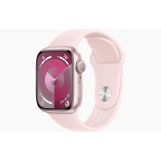 Умные часы Apple Watch Series 9 GPS, 41mm Pink Aluminum Case with Light Pink Sport Band-S/M