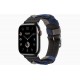 Умные часы Apple Watch Hermès Series 9 GPS + Cellular 45mm Stainless Steel Case with Noir Bridon Single Tour