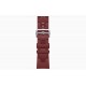 Умные часы Apple Watch Hermès Series 9 GPS + Cellular 45mm Stainless Steel Case with Rouge H Kilim Single Tour