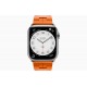 Умные часы Apple Watch Hermès Series 9 GPS + Cellular 45mm Stainless Steel Case with Orange Kilim Single Tour