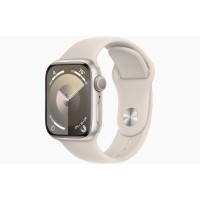 Умные часы Apple Watch Series 9 41mm Starlight Aluminum Case with Starlight Sport Band - M/L