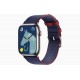 Умные часы Apple Watch Hermès Series 9 GPS + Cellular 45mm Stainless Steel Case with Navy/Rouge H Twill Jump Single Tour
