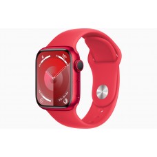Умные часы Apple Watch Series 9 45 mm (PRODUCT) RED Aluminum Case with (PRODUCT)RED Sport Band - S/M