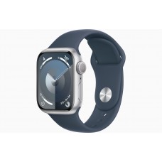 Умные часы Apple Watch Series 9 45mm Silver Sport Band Storm Blue (M/L)