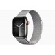 Смарт-часы Apple Watch Series 9 GPS + Cellular, 41mm Graphite Stainless Steel Case with Graphite Milanese Loop, серебристый