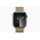 Смарт-часы Apple Watch Series 9 GPS + Cellular, 41mm Graphite Stainless Steel Case with Graphite Milanese Loop, золотистый