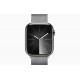 Смарт-часы Apple Watch Series 9 GPS + Cellular, 45mm Graphite Stainless Steel Case with Graphite Milanese Loop, серебристый 