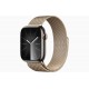 Смарт-часы Apple Watch Series 9 GPS + Cellular, 45mm Graphite Stainless Steel Case with Graphite Milanese Loop,  золотистый