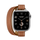 Умные часы Apple Watch Hermès Series 9 GPS + Cellular 41mm Stainless Steel Case with Gold Double Tour Attelage