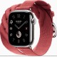 Умные часы Apple Watch Hermès Series 10 GPS + Cellular 42mm Double Tour Torsade Rouge Grenat