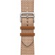 Умные часы Apple Watch Hermès Series 10 GPS + Cellular 42mm Correa Simple Tour Toile H Gold/Écru