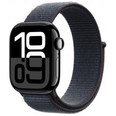 Apple Watch Series 10 42mm Jet Black Aluminium Case with Ink Sport Loop