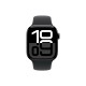 Apple Watch Series 10 46mm Jet Black Aluminum Case with Black Sport Band