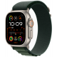 Apple Watch Ultra 2 (2024) 49мм Titanium Dark Green Loop (Large, 165–210 мм), зеленый