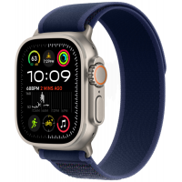 Apple Watch Ultra 2 (2024) 49мм Titanium Blue/Natural Trail Loop(Small, 130–160 мм), синий/титан