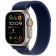 Apple Watch Ultra 2 49мм Titanium Blue/Natural Trail Loop(Small, 130–160 мм), синий/титан