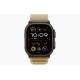 Apple Watch Ultra 2 (2024) 49мм Titanium Black/Beige Alpine Loop (Small, 130–160 мм), бежевый