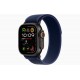 Apple Watch Ultra 2 49мм Titanium Black/Blue Trail Loop(Small, 130–160 мм), синий/титан