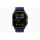 Apple Watch Ultra 2 49мм Titanium Black/Blue Trail Loop(Small, 130–160 мм), синий/титан