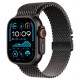 Apple Watch Ultra 2 (2024) 49mm Black Titanium Case with Black Titanium Milanese Loop (L)