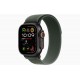 Apple Watch Ultra 2 (2024) 49мм Titanium Black/Green Trail Loop (Large, 165–210 мм), зеленый/титан