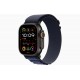 Apple Watch Ultra 2 (2024) 49мм Titanium Black/Navy Alpine Loop (Small, 130–160 мм), синий