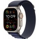 Apple Watch Ultra 2 (2024) 49мм Titanium Black/Navy Alpine Loop (Medium, 145–190 мм), синий