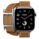 Apple Watch Hermès Series 10 42mm Stainless Steel Case with Hapi Gold Double Tour