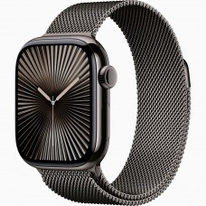 Apple Watch Series 10 42mm Slate Titanium Case with Milanese Loop