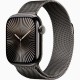 Apple Watch Series 10 42mm Slate Titanium Case with Milanese Loop