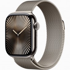 Apple Watch Series 10 42mm Natural Titanium Case with Milanese Loop