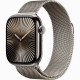 Apple Watch Series 10 46mm Natural Titanium Case with Milanese Loop