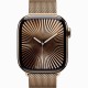 Apple Watch Series 10 46mm Gold Titanium Case with Milanese Loop