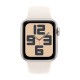 Apple Watch SE 2 2024 44mm Starlight Aluminum Case with Starlight Sport Band