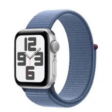Apple Watch Series SE 2 2024 44mm Aluminium Case, Silver Sport Loop