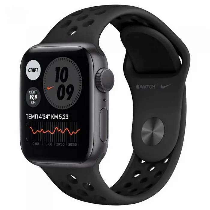 Apple Watch Nike Series 6 GPS 40mm Aluminum Case with Sport Band Black M00X3RU A