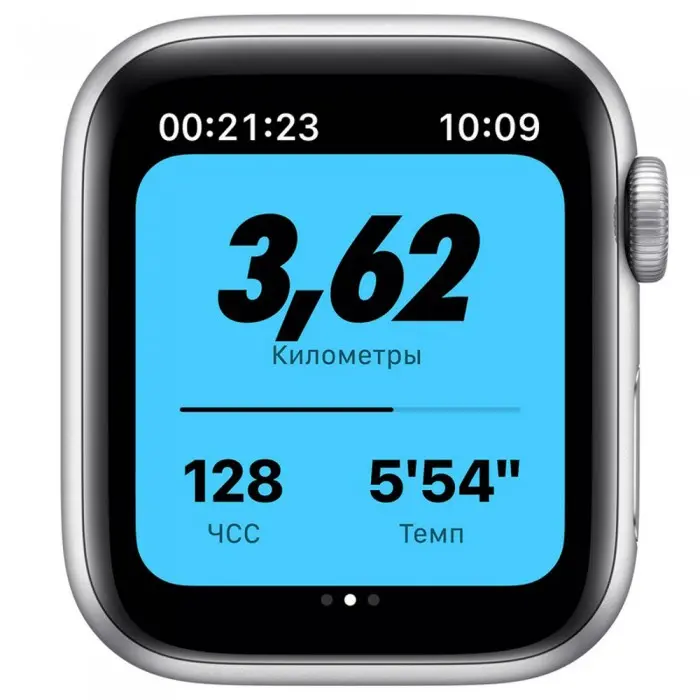 Умные часы Apple Watch Nike SE GPS 40mm Aluminum Silver Case with Sport White-Black Band MYYD2RU/A