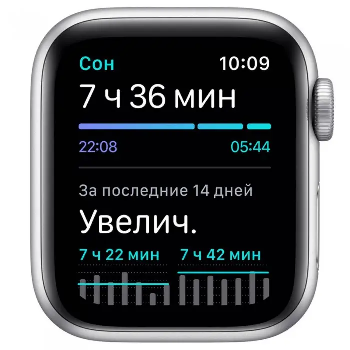 Умные часы Apple Watch Nike SE GPS 40mm Aluminum Silver Case with Sport White-Black Band MYYD2RU/A