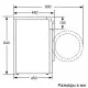 Стиральная машина узкая Beko WSPE7612A