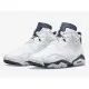 Кроссовки AIR JORDAN 6 RETRO WHITE & MIDNIGHT NAVY CT8529 -141  US 9/ СМ 27 / EUR 42.5