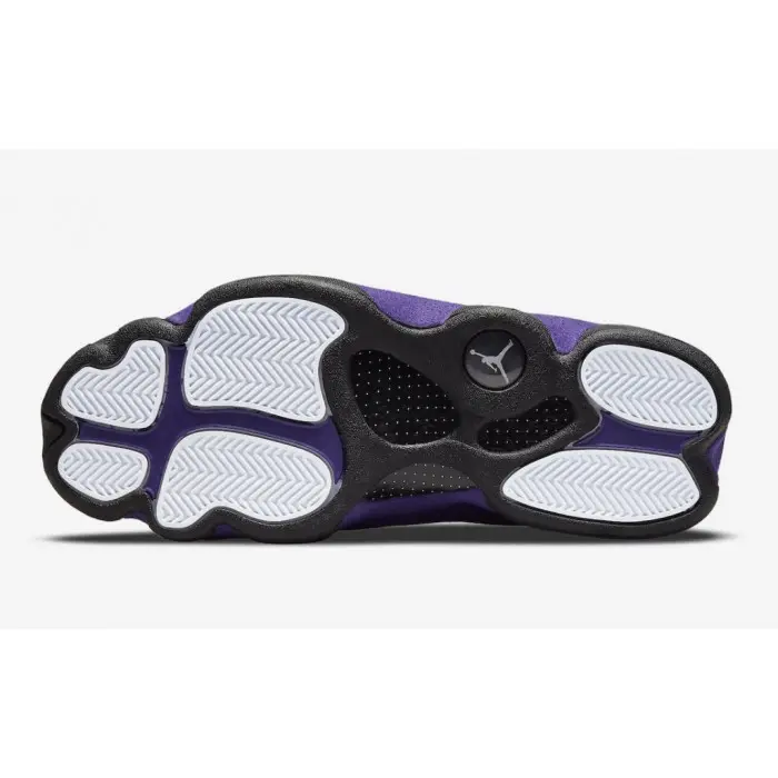 new jordan 13 purple and white