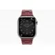 Умные часы Apple Watch Hermès Series 9 GPS + Cellular 41mm Stainless Steel Case with Rouge H Kilim Single Tour