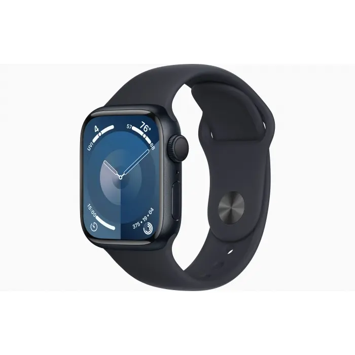 Apple Watch Series 9 41mm Midnight Aluminum Case with Midnight Sport Band S M