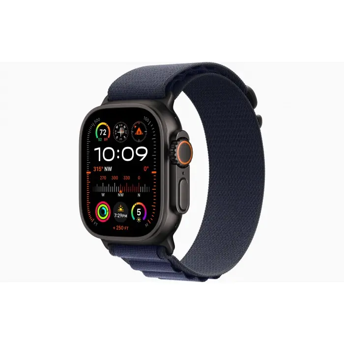 Apple Watch Ultra 2 2024 49 Titanium Black Navy Alpine Loop Small 130 160